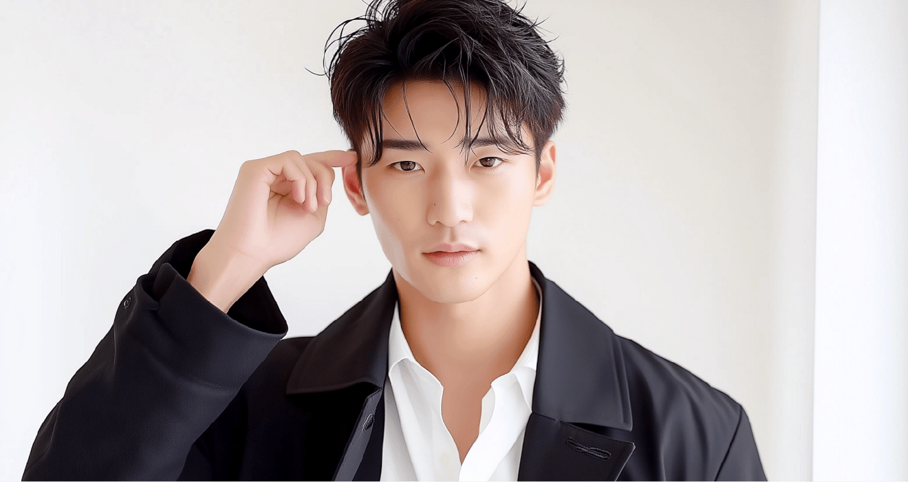 ヘアスタイルを整えた男性のイメージ